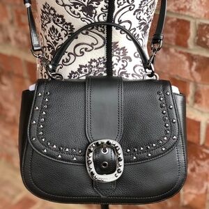 Michael kors viola studded flap crossbody bag